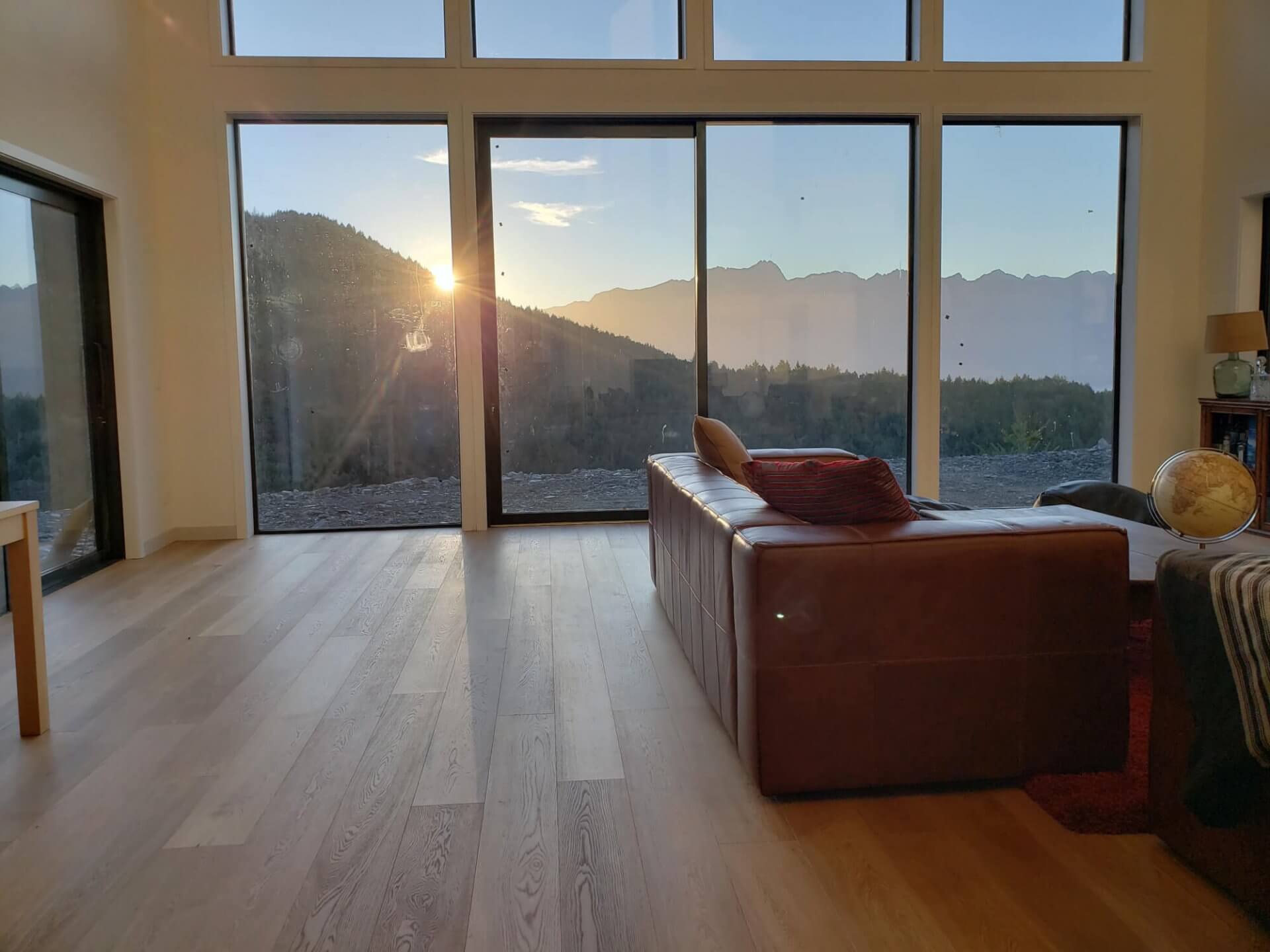 Moke Lake House Wooden Flooring, Queenstown
