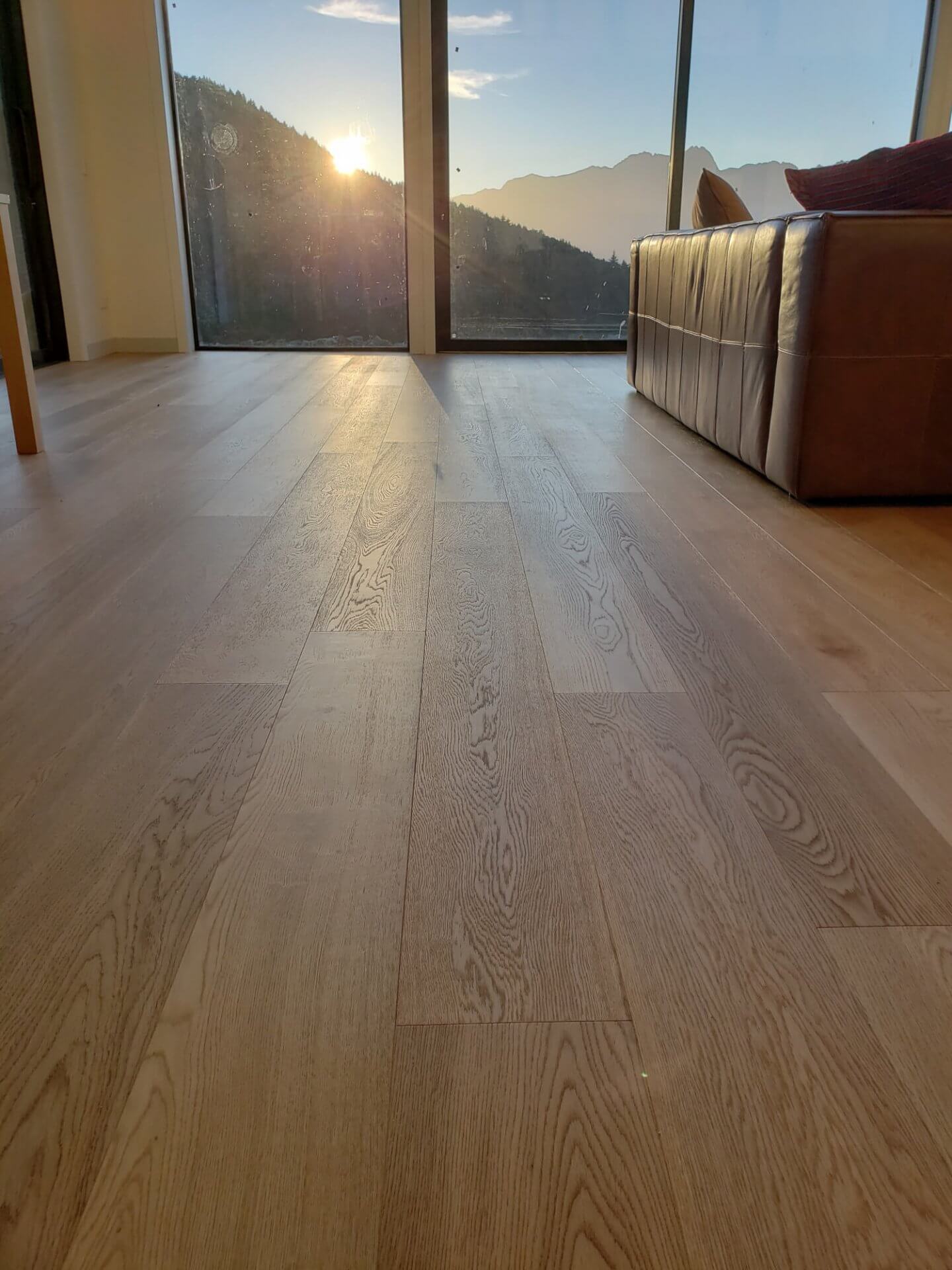 Moke Lake House Wooden Flooring, Queenstown