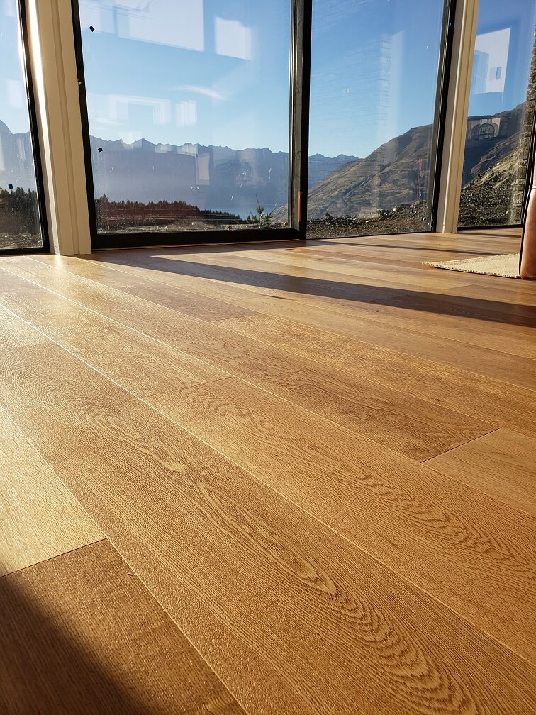Moke Lake House Wooden Flooring, Queenstown