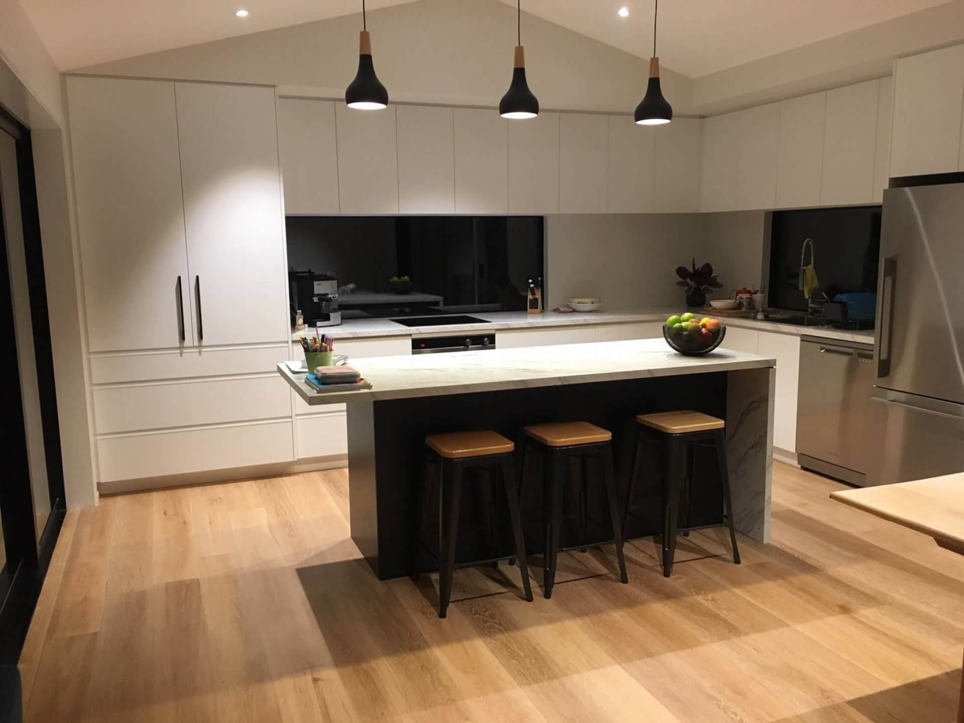 Signature Homes House, Nelson, Blonde Wooden Flooring